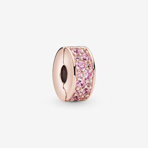 Pandora Pink Pavé Clip Charm
